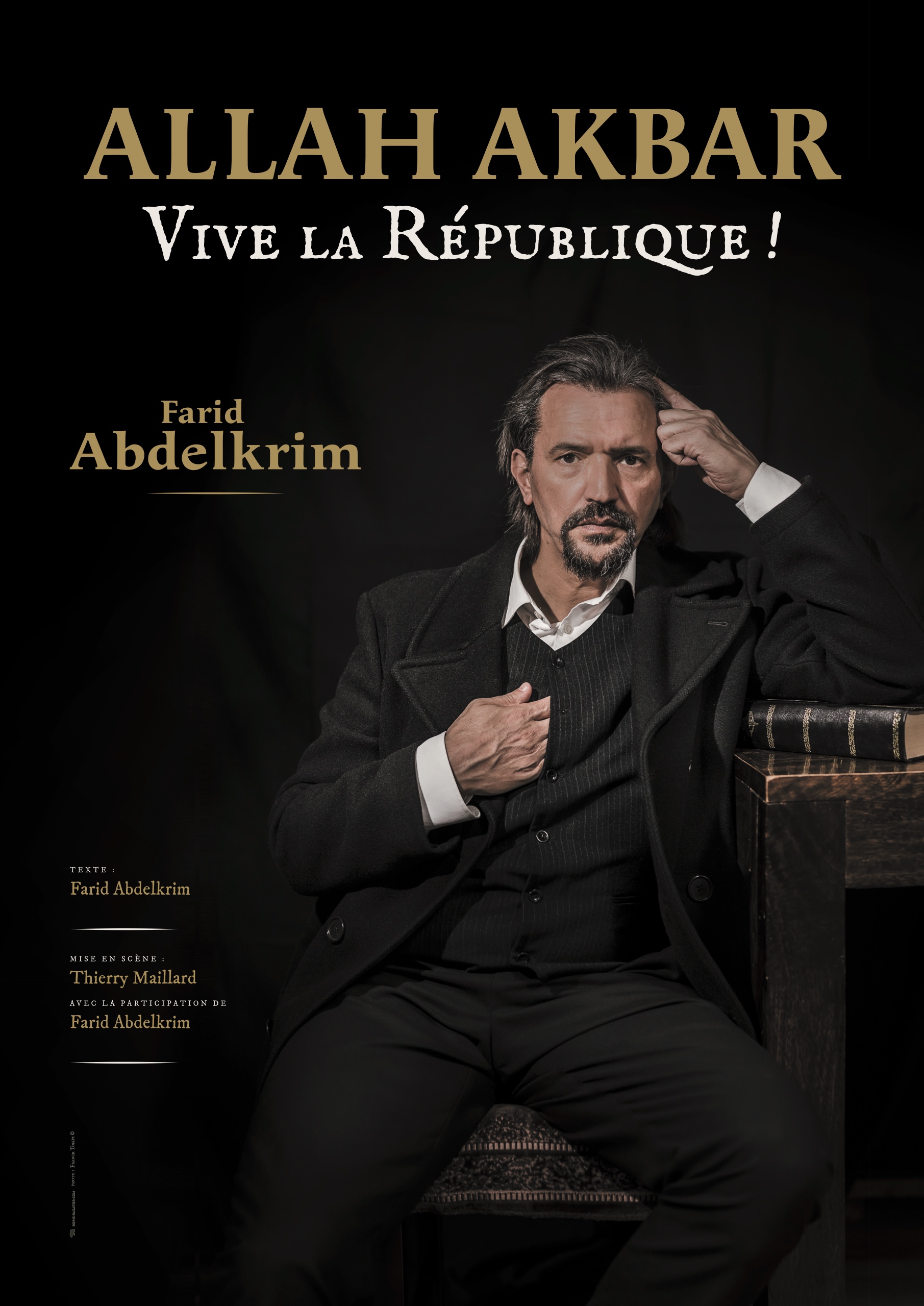 Allah Akbar Vive la République — spectacle de Farid Abdelkrim, seul en scène