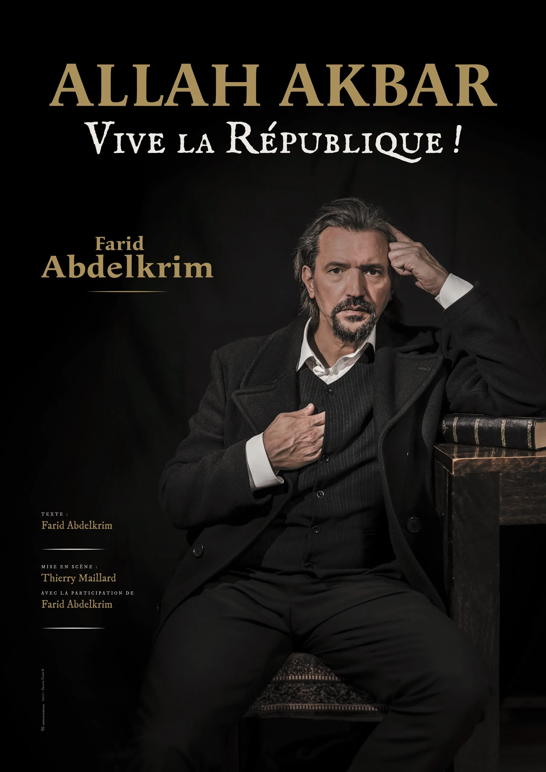 Allah Akbar Vive la République — spectacle de Farid Abdelkrim, seul en scène