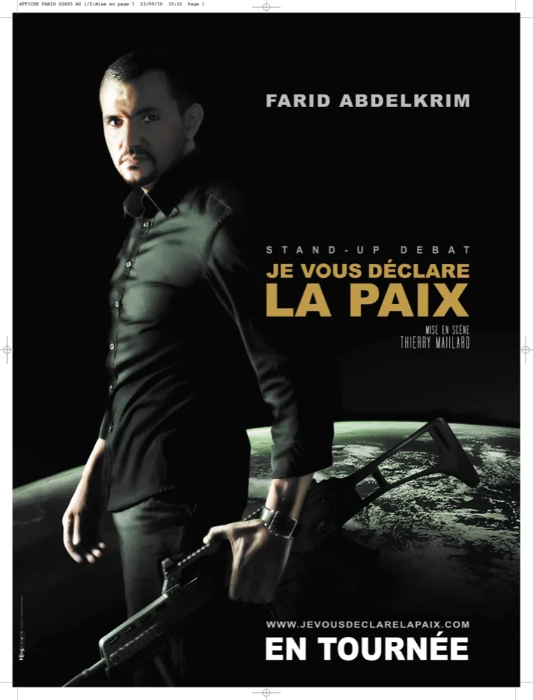 Je vous déclare la paix — spectacle stand-up débat de Farid Abdelkrim